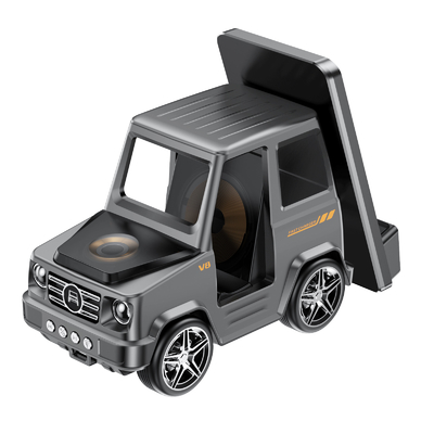 Carro fresco en forma de color gris cargador inalámbrico de carga rápida para iPhone Airpods IWatch