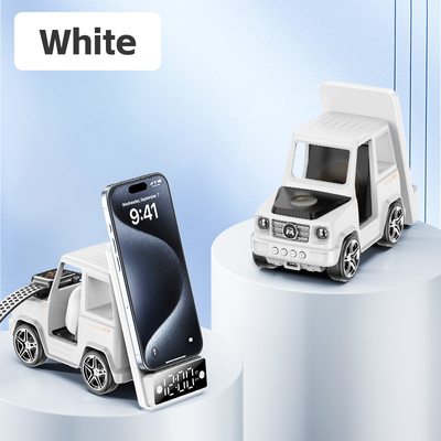 Cargador inalámbrico en forma de coche fresco Carga rápida para iPhone Airpods IWatch