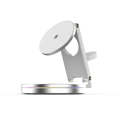 Cargador inalámbrico multifunción con impresión de logotipo / soporte láser OEM Box Frecuencia de trabajo 100-205KHZ