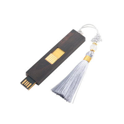 98 Sistema Disco USB de madera con memoria de material de madera de caja 512 GB Impresión o relieve Soporte rectangular OEM