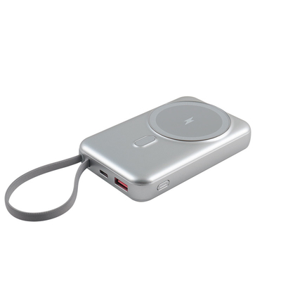 Banco de energía portátil blanco con caja manual de cables accesorios y 38.3 aprobado