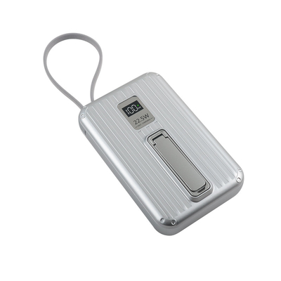 Banco de energía portátil blanco con caja manual de cables accesorios y 38.3 aprobado