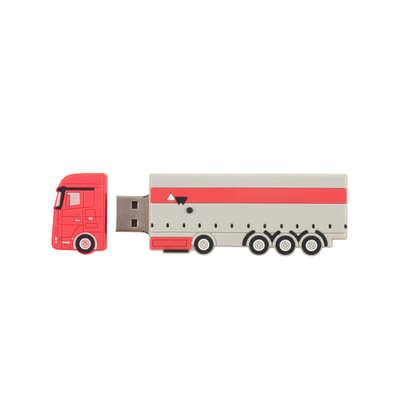 PVC o Silicona Dispositivos flash USB personalizados Con forma de bus con carga previa de datos