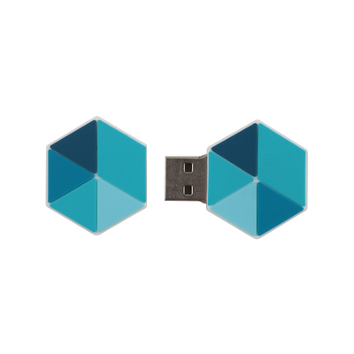 Discos flash USB de alta capacidad de 64 GB con 10 años de retención de datos y 2 horas de personalización de obras de arte