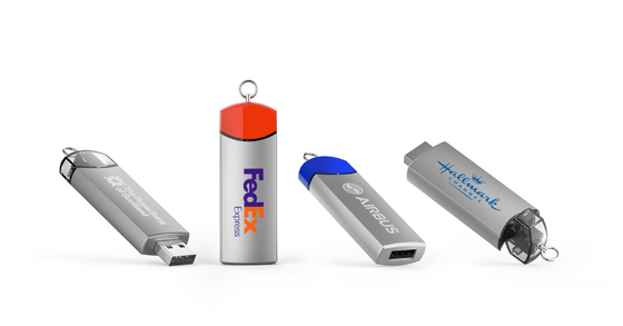 Personalizable 8-15MB/s Escribir USB Flash Drive de metal con logotipo Speed Dome