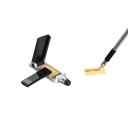 Speed Metal USB Flash Drive con Flash Test Todo aprobado H2 o Beach32 Test Leer 15-20MB/s Plata hecha a medida