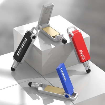 Speed Metal USB Flash Drive con Flash Test Todo aprobado H2 o Beach32 Test Leer 15-20MB/s Plata hecha a medida