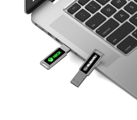 Unidad Flash de Alta Velocidad Cristal USB con Luz LED Brillante