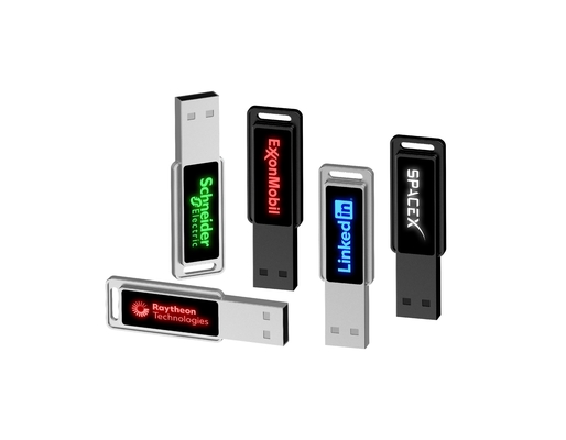 Unidad Flash de Alta Velocidad Cristal USB con Luz LED Brillante
