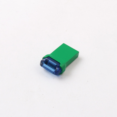 Mini USB 3.0 de color verde, unidad flash USB de metal rectangular con chip flash de clase A