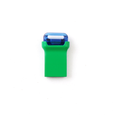 Mini USB 3.0 de color verde, unidad flash USB de metal rectangular con chip flash de clase A
