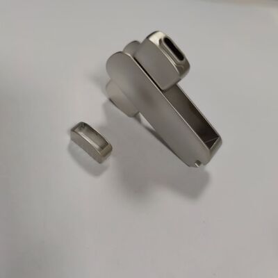 Silver Matt body USB A and Type c together with memory fast and can customized made logo