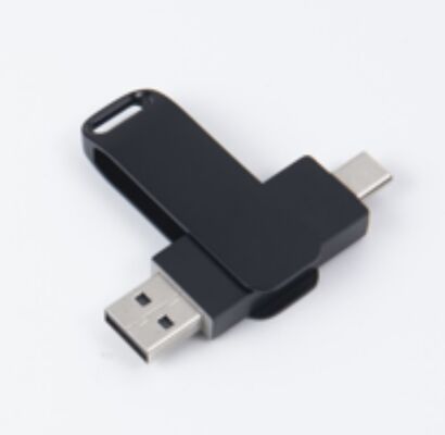Memoria USB 3.0 Negra con Puerto Tipo C, Compatible con Teléfono y Computadora, 256GB 512GB 1TB