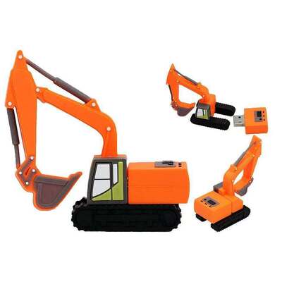 Excavator Shaped Usb Flash Drive Excavator Usb Memory Made By Customer Mold