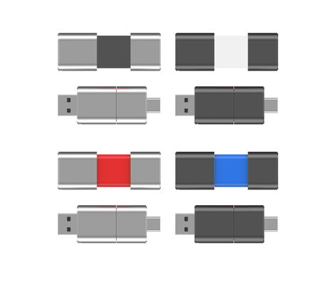 Tipo de velocidad rápida C con USB 3.0 y USB 2.0 Flash Drive Slide Match forma CE, FCC, ROHS