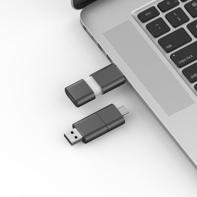Tipo de velocidad rápida C con USB 3.0 y USB 2.0 Flash Drive Slide Match forma CE, FCC, ROHS