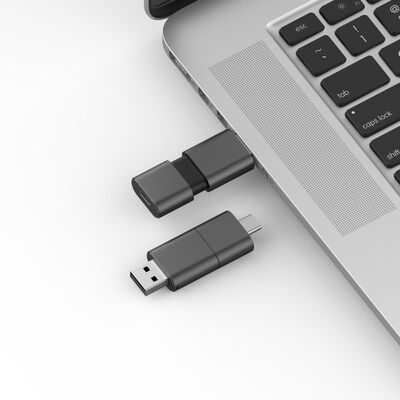 Tipo de velocidad rápida C con USB 3.0 y USB 2.0 Flash Drive Slide Match forma CE, FCC, ROHS