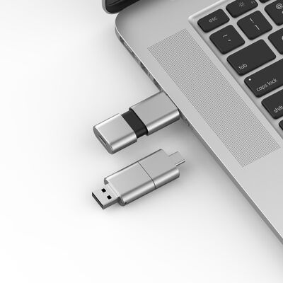 Tipo de velocidad rápida C con USB 3.0 y USB 2.0 Flash Drive Slide Match forma CE, FCC, ROHS