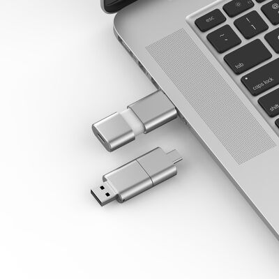 Tipo de velocidad rápida C con USB 3.0 y USB 2.0 Flash Drive Slide Match forma CE, FCC, ROHS