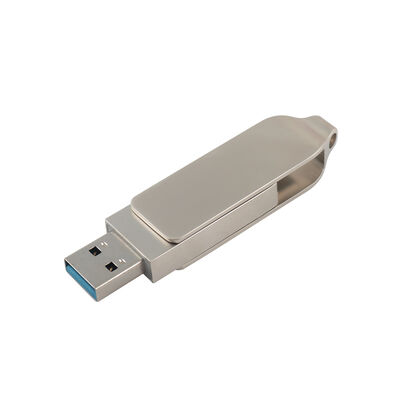 Retro Body Silver Color With TYPE C USB 128GB 256GB High Speed Usb Size 71.4*16.8*10.1mm