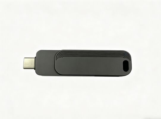 El Usb 3,0 + tipo C 1005 del color negro del arma pasó la prueba H2 tipo unidades flash USB de C que coinciden rápidamente con estándares de EE. UU. y UE