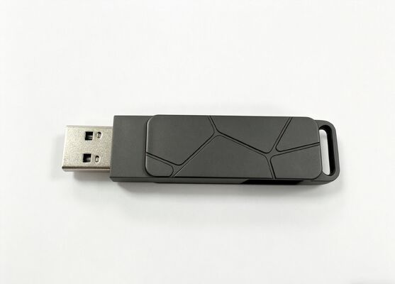 Gun Black Body Laser LOGO Type C USB Can Put Keychain Or Lanyard And Keyring