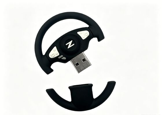 Abra el molde mediante memorias USB personalizadas mediante memoria USB en forma de volante de coche