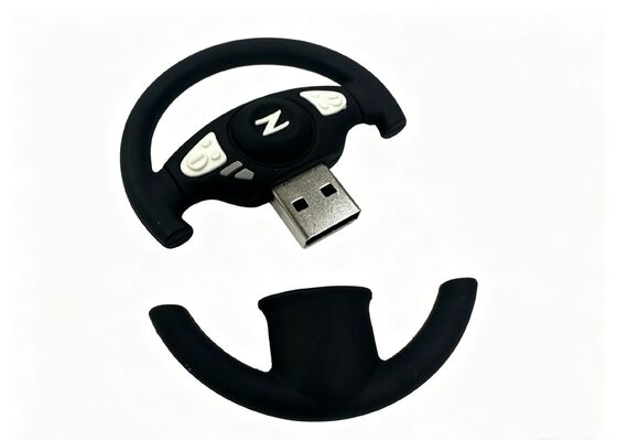 Abra el molde mediante memorias USB personalizadas mediante memoria USB en forma de volante de coche