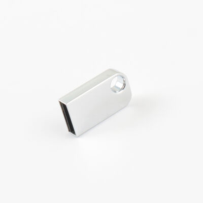 La mini memoria USB con el agujero puede poner la memoria USB del metal del llavero puede personalizar el logotipo del láser