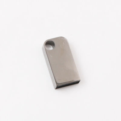 La mini memoria USB con el agujero puede poner la memoria USB del metal del llavero puede personalizar el logotipo del láser