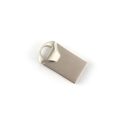 Plata con unidad flash USB de metal brillante Velocidades de transferencia de datos rápidas Carcasa de metal duradera adecuada para almacenamiento seguro de datos