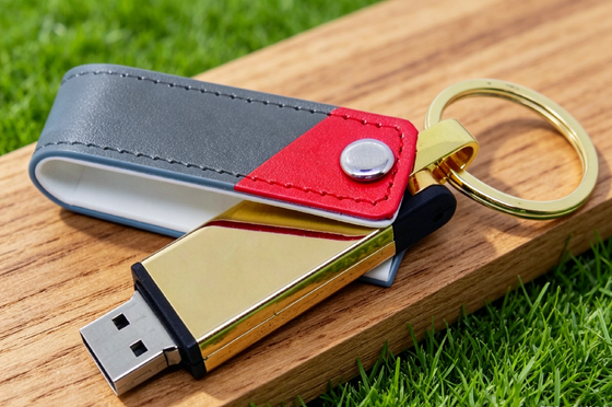 Memoria USB de cuero compatible con Mac OS Color negro personalizado OEM Diseño duradero elegante Perfecto para regalos corporativos