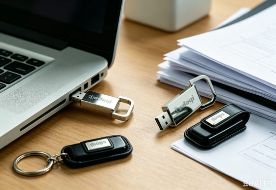 Unidad flash USB de cuero Oem Solución de almacenamiento portátil, elegante y duradera, de color marrón, ideal para regalos y eventos corporativos