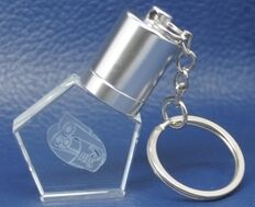 En forma de botella, unidad flash USB 3,0 de cristal, velocidad de transferencia rápida, diseño duradero, lata de cristal, logotipo grabado
