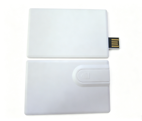 Memorias USB de 64GB 128GB en formato de tarjeta de crédito con impresión a todo color en ambos lados, ideal para conferencias y promociones empresariales
