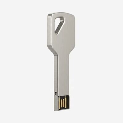 Unidad flash USB con llave de aleación de zinc habilitada para cifrado, diseño personalizado, dispositivo de almacenamiento seguro y duradero, ideal para empresas