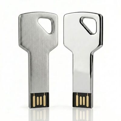 Unidad flash USB con llave de aleación de zinc habilitada para cifrado, diseño personalizado, dispositivo de almacenamiento seguro y duradero, ideal para empresas