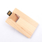 Tarjeta de madera USB UDP Chips Inside de memoria USB del arce de la impresión 16GB 32GB 64GB de CMYK