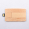 Tarjeta de madera USB UDP Chips Inside de memoria USB del arce de la impresión 16GB 32GB 64GB de CMYK
