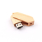 180 memorias USB de madera 2,0 de la torsión del grado y logotipo de grabación en relieve 50-100MB/S del USB 3,0