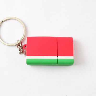 El chocolate lindo de la fresa de la sandía del palillo del molde abierto USB del PVC formó