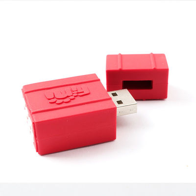 El chocolate lindo de la fresa de la sandía del palillo del molde abierto USB del PVC formó
