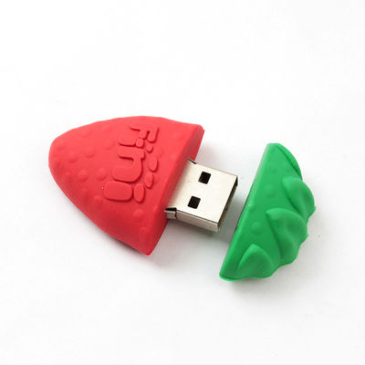 El chocolate lindo de la fresa de la sandía del palillo del molde abierto USB del PVC formó