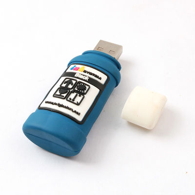 La botella de tinta formó memorias USB de encargo USB 2,0 del USB 3,0 H2 que probaban 256GB