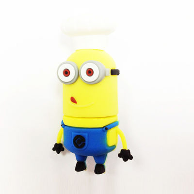 Molde abierto de PVC personalizado por  personaje de dibujos animados USB 2,0 y 3,0 rápido
