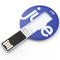 La tarjeta de crédito de 128GB UDP USB pega 2,0 el logotipo de la impresión de Mini Round Shapes CMYK