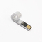 Memory Stick formado silbido del laser Logo Silver USB 2,0 de memoria USB del metal