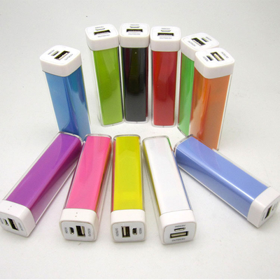 MAH Colorful Metal Power Bank 2000 los 91x25x25MM para el uso del regalo