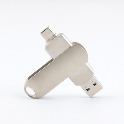 TIPO velocidad rápida de la torsión de memoria USB 3,0 64GB 128GB 256GB del metal de C
