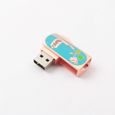 Grabando las flores 3,0 molde de memoria USB de 2,0 torsiones 360 grados